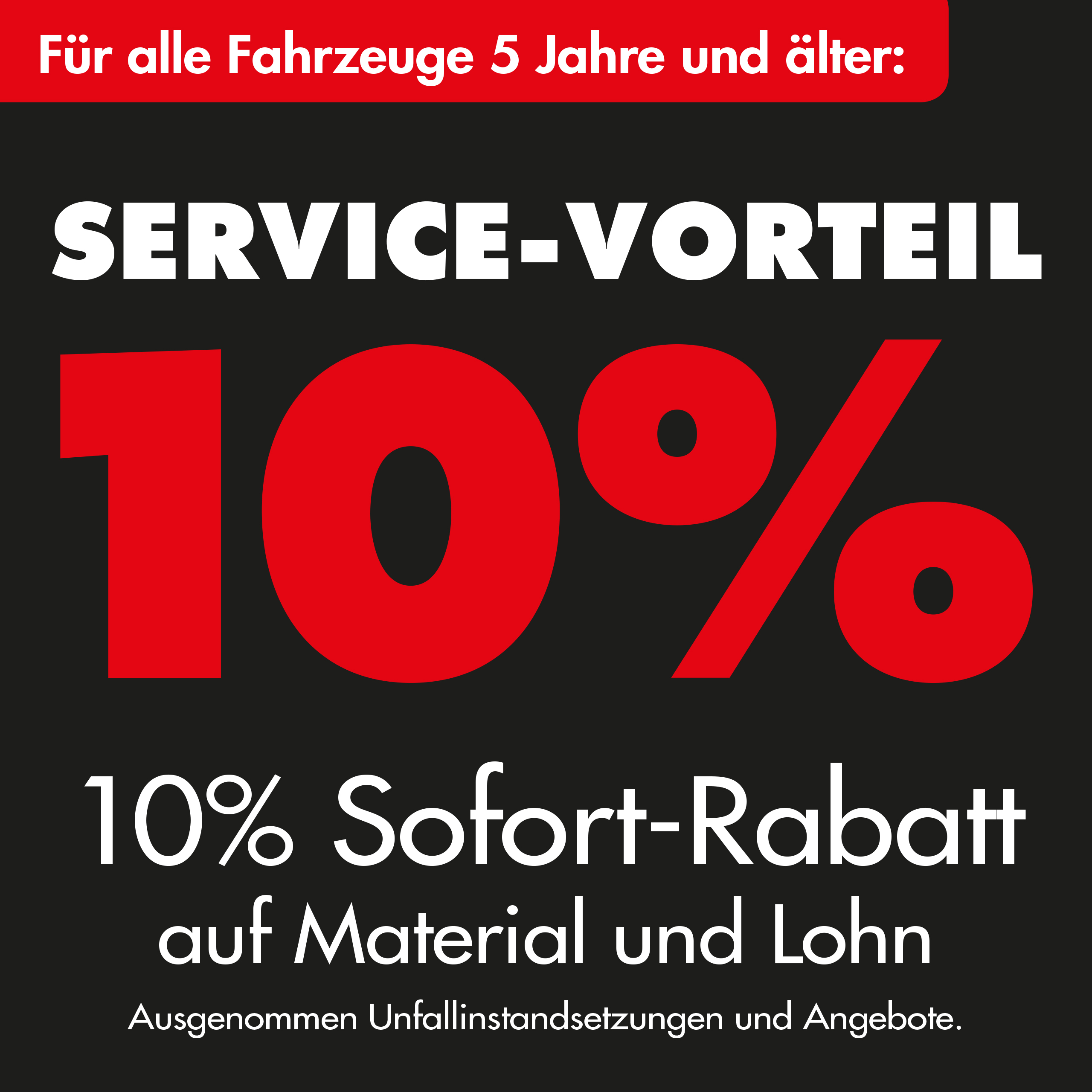 10-Prozent-Sofort-Rabatt_Boxhammer_Service 10 % Sofort-Rabatt auf Material und Lohn für Fahrzeuge ab 5 Jahren