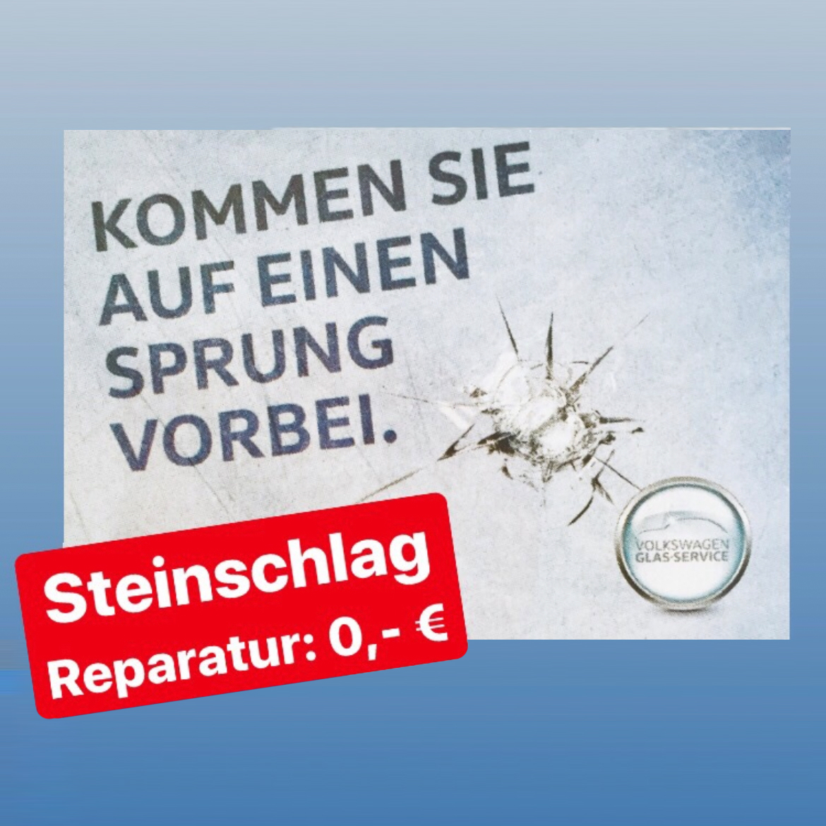 Steinschlag-Reparatur_Boxhammer_Service VW Glas-Service: Steinschlag-Reparatur für 0 € bei Autohaus Boxhammer